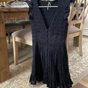 Peregrine mini dress in black